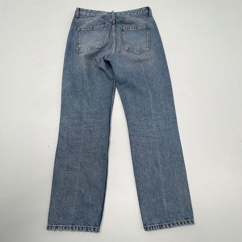 Arket Women's Blue W003 365 Cotton Denim Straight Leg Jeans Size 25