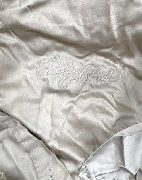 Vintage Royal Furs Women's Real Fur Shawl Stole Gray Taupe Handstitched Salinas