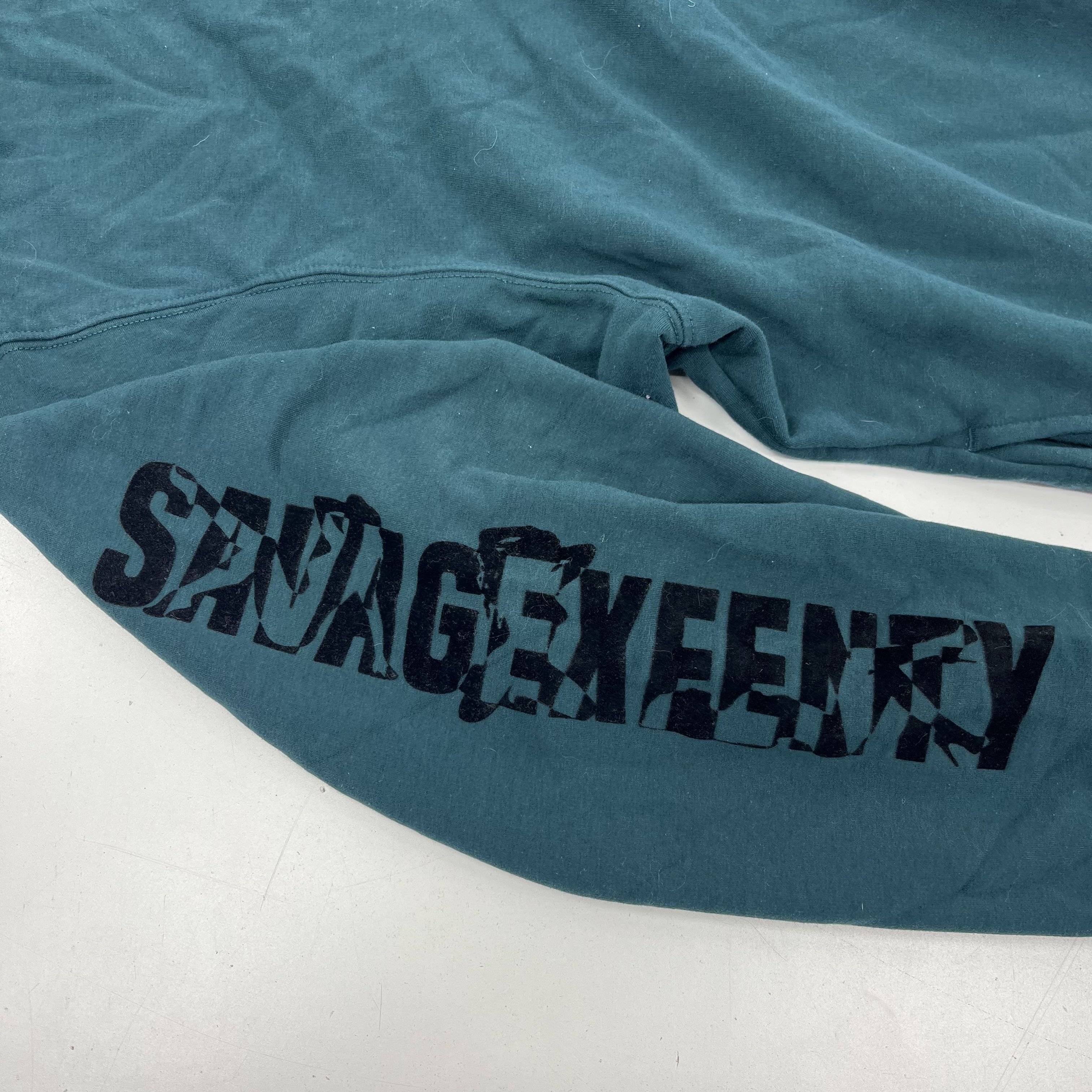 Savage X Fenty Dark Green Hooded Full Zip Logo Jumpsuit Romper Women's