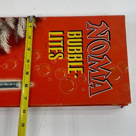 Vintage Noma Bubble Lites 9 Light Christmas Set Original Box Mid-Century