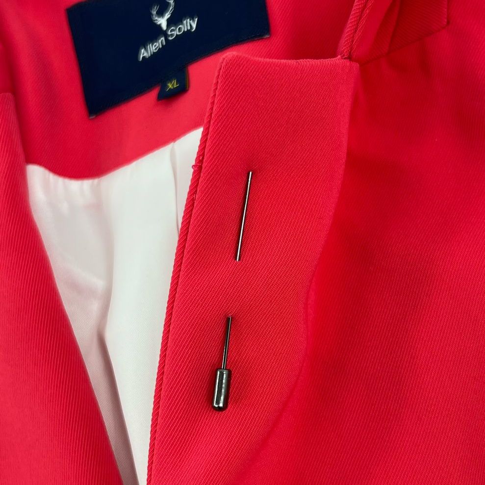 NWT Women's Allen Solly Salmon Pink Blazer Suit Jacket with Pin - Size XL