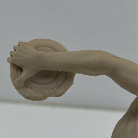 Signed P.A.T. Vintage Discobolus Statue After Myron Classical Sculpture 11"