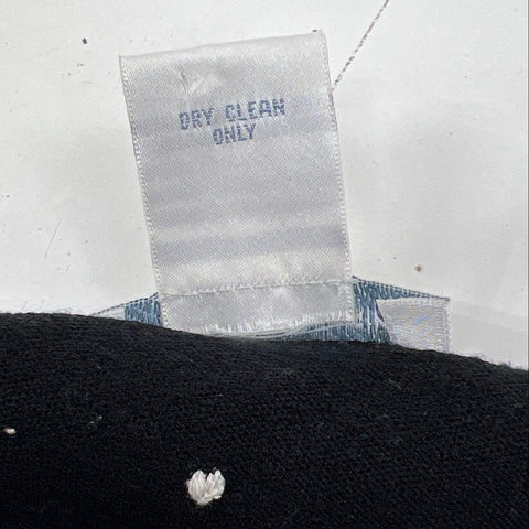 Mark Fore & Strike Women's Black Polka Dot Silk Blend Cardigan Sweater Size L