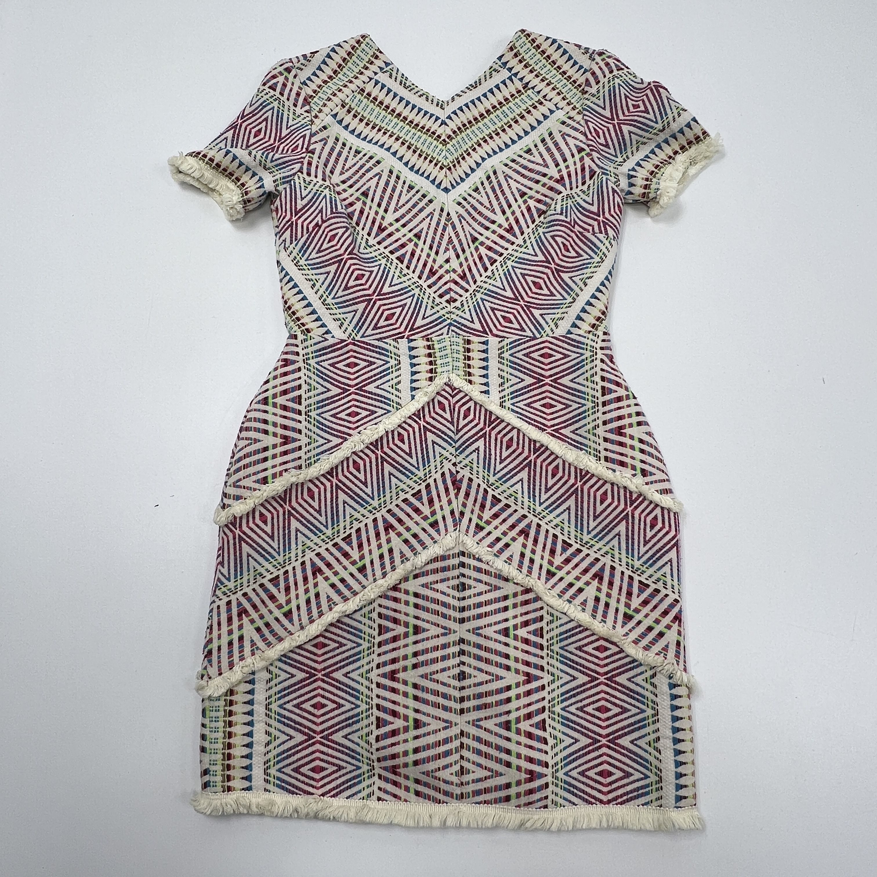 Adelyn Rae Raw Woven Jaylene Shift Dress Multicolor Size Small