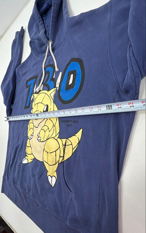 Babbitt Men's Blue Pullover Hoodie Sandshrew 730 Graphic 2024 2XL