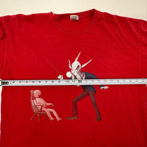 Pink Floyd The Wall Schoolmaster Graphic T-Shirt Red Gildan Reprint Sz XL