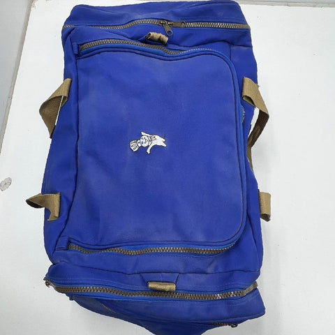 Vintage 90s Pillsbury Doughboy Blue Canvas Duffle Bag Travel Gym Promotional