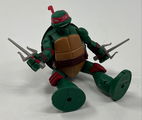 Raphael TMNT Playmates 2014 Nickelodeon Series 5 Inch Figure With 2 Sai