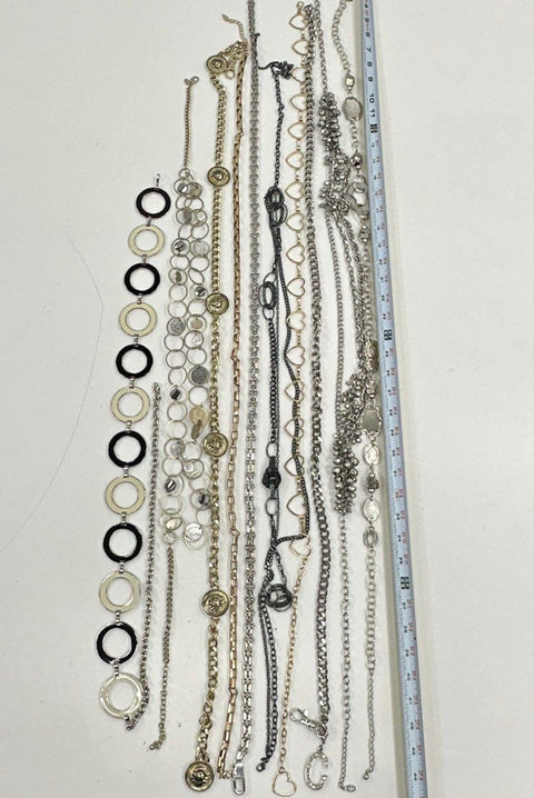 Fashion Chain Belts Jewelry Lot of 11 Gold Silver Tone Lion Heart Enamel