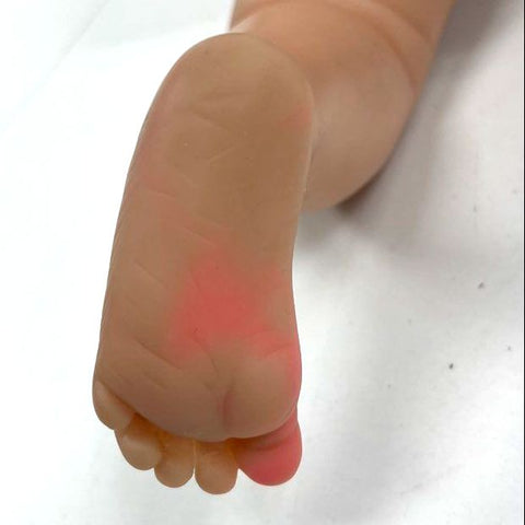 Lifelike Reborn Style Baby Doll Vinyl & Cloth Body Blue Eyes For Parts Repair