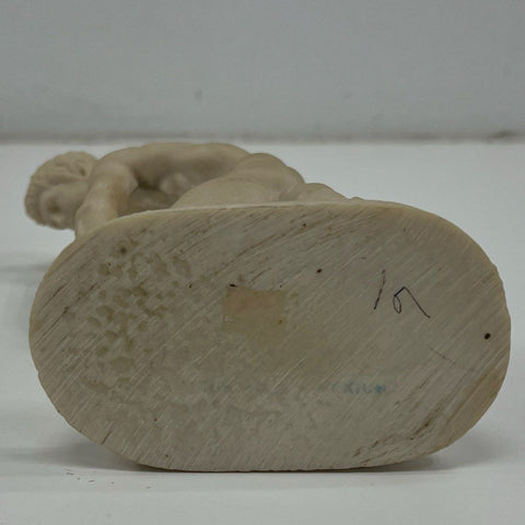 Signed P.A.T. Vintage Discobolus Statue After Myron Classical Sculpture 11"