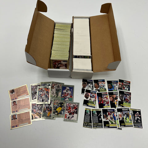 Vintage 90s NFL Football Cards Lot Pro Set Action Packed 1991 Pinnacle Box
