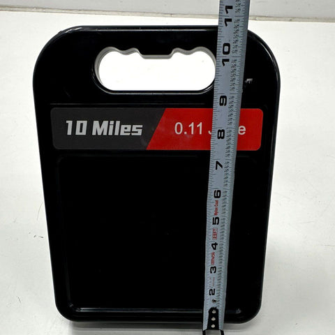 10 Miles 0.11 Joule Solar Powered Electric Fence Charger Energizer Untested