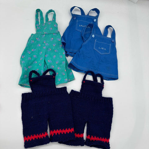 Vintage 80s 90s Doll Clothes Lot Mixed Heart to Heart La Baby Sweaters Dresses