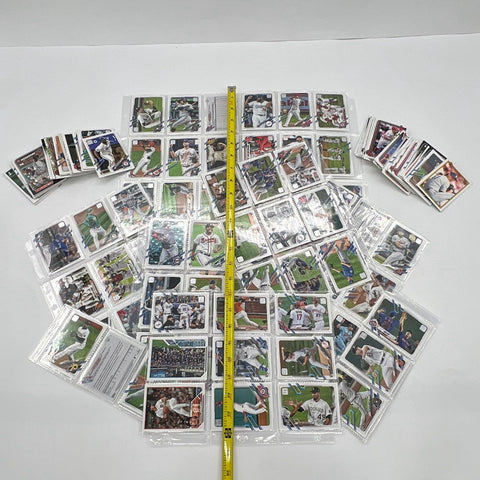 Baseball Card Lot 2021 Topps Mixed MLB Cards Approximately 200 See Photos