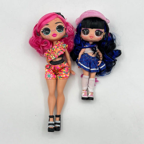 LOL Surprise OMG and Tweens Fashion Doll Lot 2 Pieces Mixed Series Pink Blue