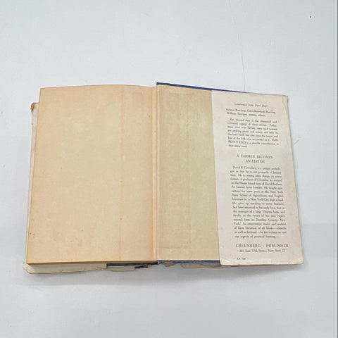 Furrow's End Anthology of Great Farm Stories 1946 Hardcover Dust Jacket