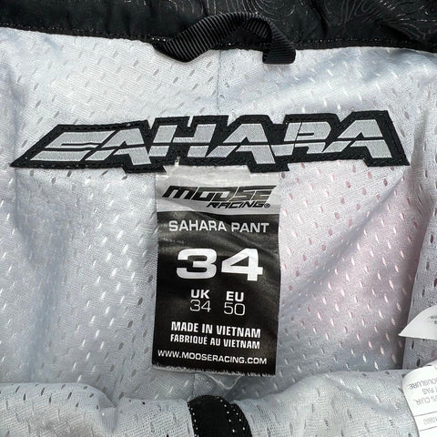 Moose Racing Men's Sahara Rebel Motocross MX Pants Red White Blue Vented Size 34