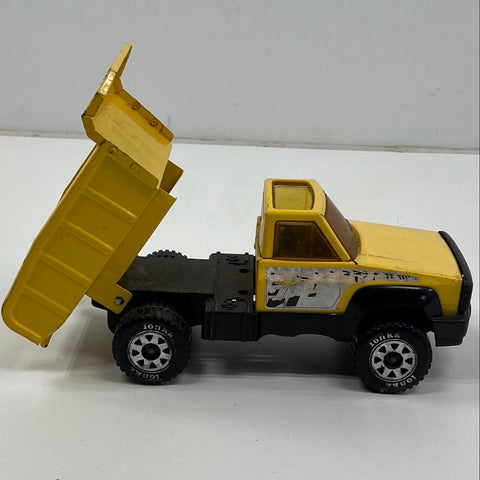 Vintage Tonka Yellow Dump Truck Pressed Steel Metal Toy Vehicle Made in USA