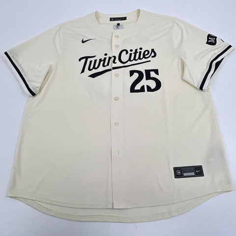 Nike Minnesota Twins Buxton Cream City Connect Baseball Jersey Men's XXL