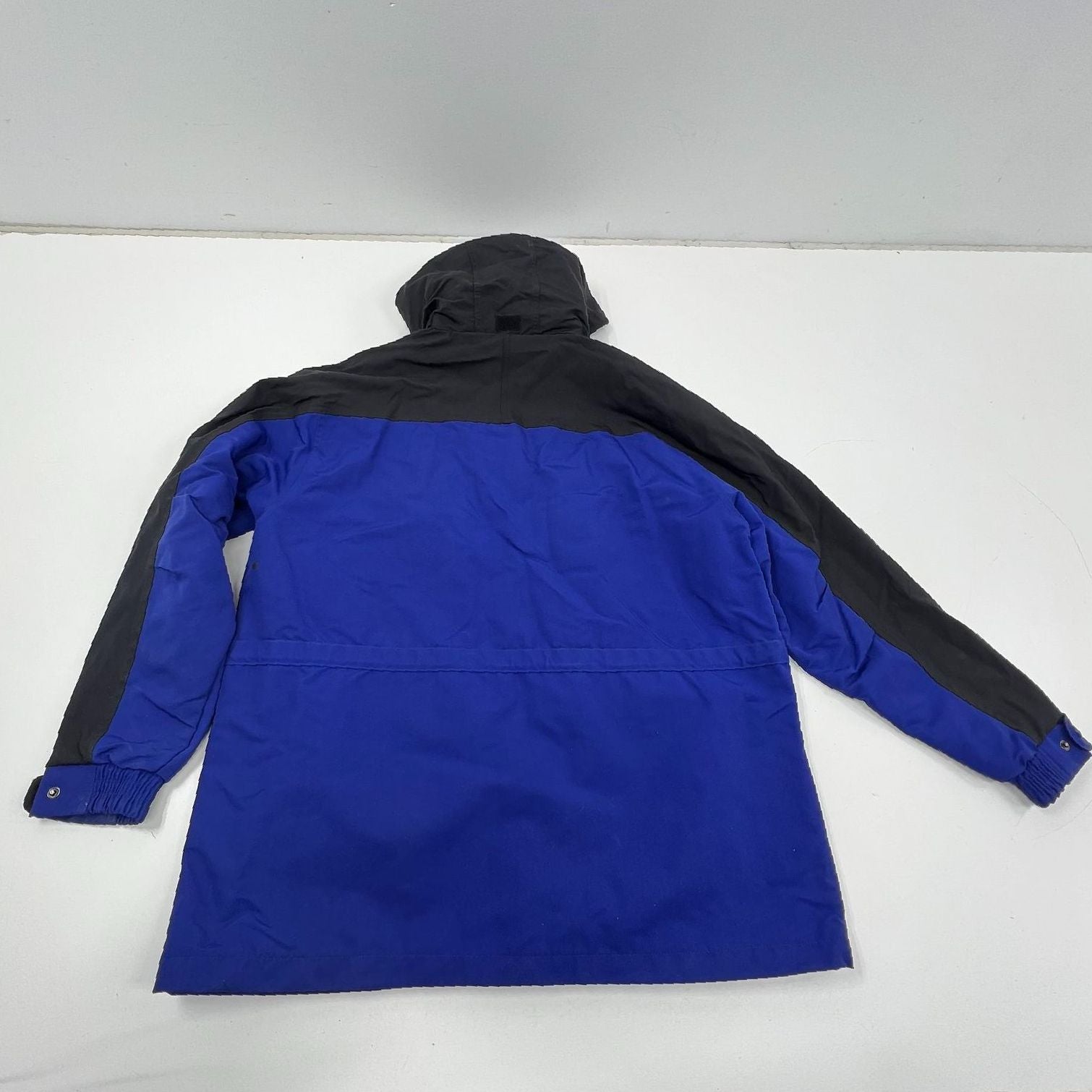 Carhartt C48 Workshield Blue Black Colorblock Mesh Lined Hooded Parka Jacket