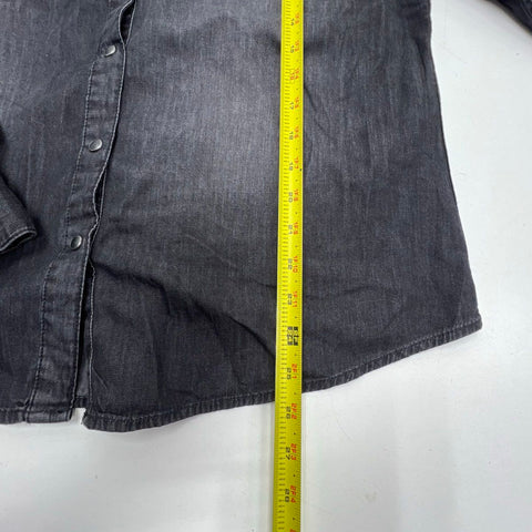 Harley-Davidson Womens Lot 2 Studded Denim Shirt & Eagle Vest Sz L