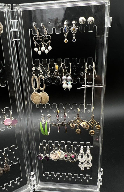 Mixed Costume Jewelry Earring Lot 45+ Pairs Vintage to Modern Hoops Studs
