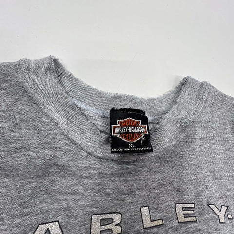 Vintage 90s Lot 2 Harley-Davidson Biker Crewneck Sweatshirt Long Sleeve Sz XL