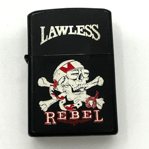 Biker Lighter Lot 3 Eagle Skull Motor America Cycles Black Matte Untested