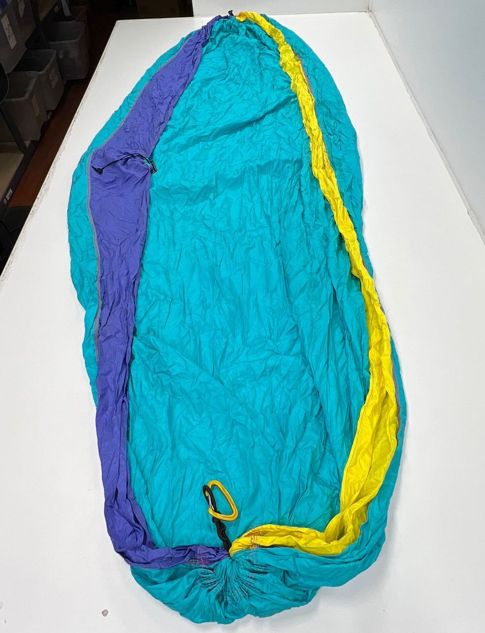 ENO Blue Purple 100% Nylon Packable Hammock w Stuff Sack 98"x72" Camping
