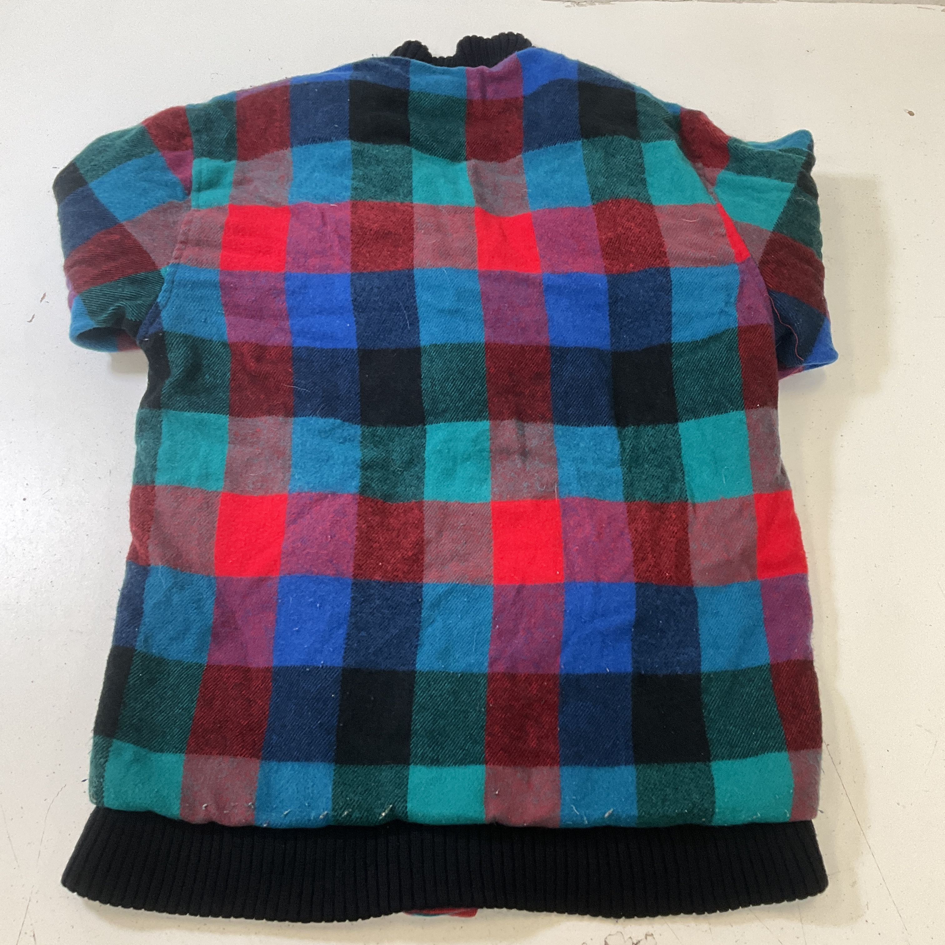 Andy Johns Women's Vintage Reversible Plaid Flannel/Red Corduroy Jacket Size S
