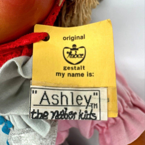 Vintage Naber Kids Ashley Doll Harold Naber Alaska Hand Painted With Tag