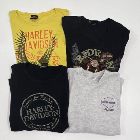 Lot of 4 Harley-Davidson T-Shirts Graphic Tees Motorcycle Biker Women's