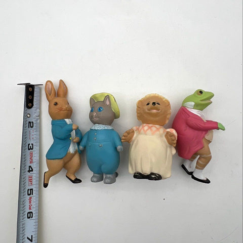 Eden Beatrix Potter Peter Rabbit Figurine Lot 1976 PVC 4 Pieces Vintage Figures