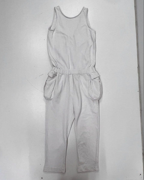 Sibel Saral Women's White Ayer Cotton Cargo Pocket Jumpsuit NWT Sz S