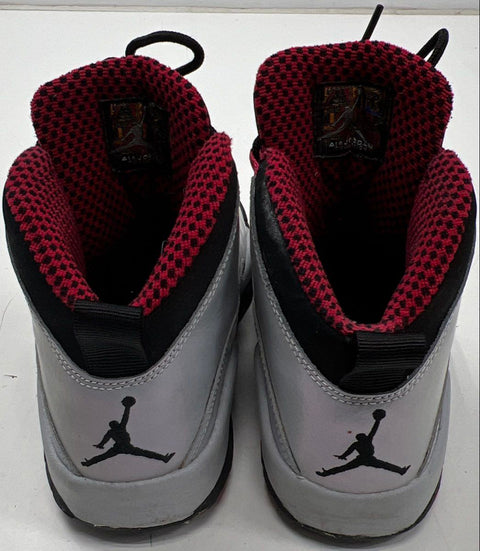 Nike Air Jordan 10 Retro GS Wolf Grey Legion Red Girls Youth Size 4.5Y