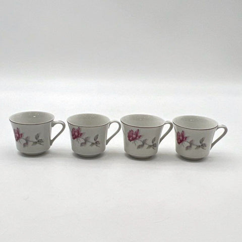 Nasco Rose Bramble Fine China Tea Set 9 Piece Cups Saucers Sugar Creamer Japan