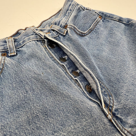 Vintage 90s Levi's 501 Light Wash Blue High Rise Straight Jeans Women's 26