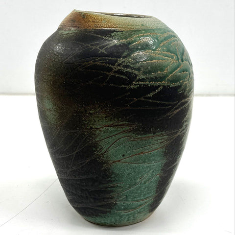 Colleen Riley Ceramic Vase Studio Pottery Handmade Drip Glaze Minnesota Artist
