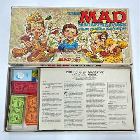Vintage 1979 Parker Brothers The Mad Magazine Game Alfred E Neuman Board Game