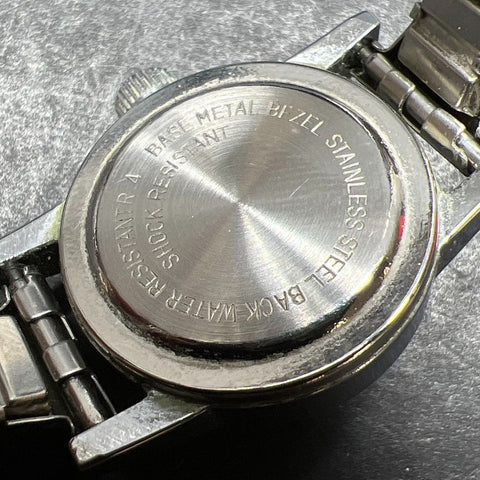 Stellaris 17 Jewel Silver Tone Wristwatch Ticking