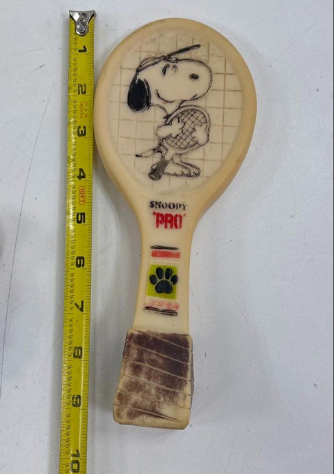 Vintage Snoopy Peanuts Toy Lot 5pc Squeaker Figure Funstraws 1970s 80s UFS