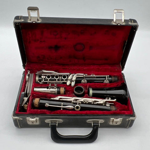 Vintage Normandy Bb Clarinet Wood Intermediate Instrument with Hard Case