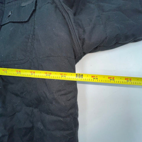 Harley-Davidson Men's Black Quilted Shirt Jacket Snap Front Lined Shacket Size L