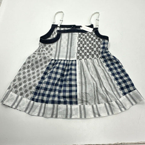 Pilcro Women's Blue Patchwork Floral Gingham Peplum Camisole Top NWT Sz S