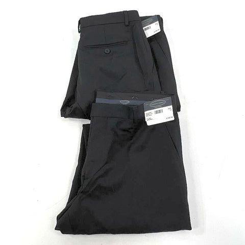 NWT Lot of 2 Pronto Uomo Platinum Black 100% Wool Dress Pants Men's Size 34