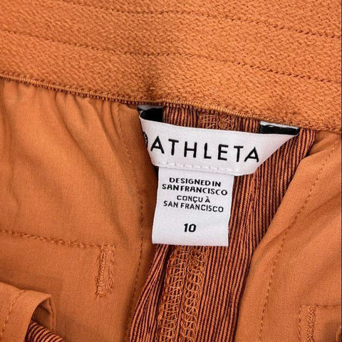 Athleta Women's Brown Echo Wide Leg Crop Pants Size 10 NWT