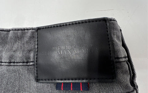 Sherman Morgan Men's Gray Faded Denim Straight Leg Jeans Size 32