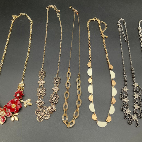 Lia Sophia Liz Claiborne Fashion Statement Boho Necklace Lot of 8