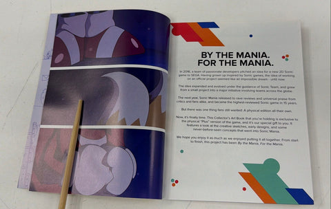 SEGA Sonic Mania Plus The Art of Sonic Mania Collector's Edition Art Book